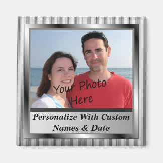 Íman Foto e texto personalizados no Magnet de enquadram