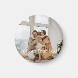 Íman Foto e texto personalizados Personalizados