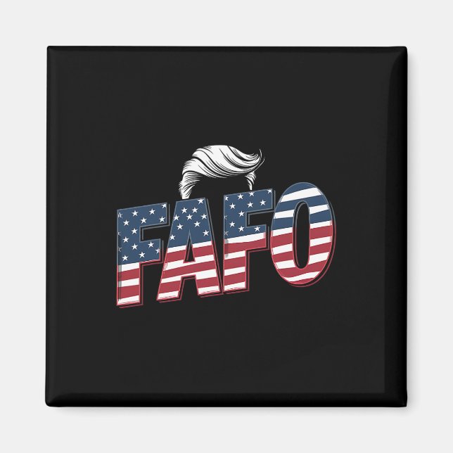 Íman Foto engraçada de Fafo Trump (Frente)