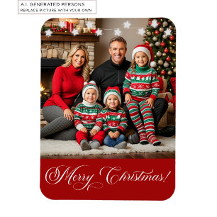 Íman Foto Especial de Natal da Família Silver Stars
