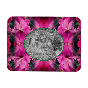 Íman Foto: Flor de Hibiscus Rosa Crie a sua própria Fot