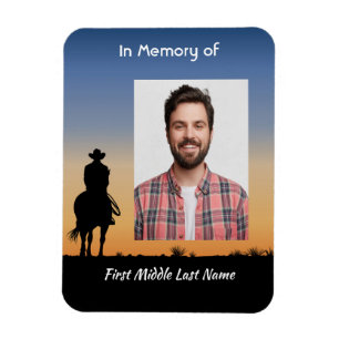 Íman Foto Memorial Cavalgada a Cavalo no Estilo Western