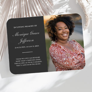 Íman Foto Memorial Magnet Cinza Funerária