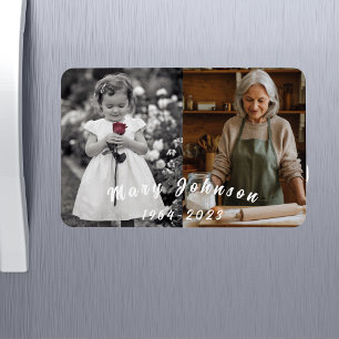 Íman Foto Memorial Personalizada de Lembrança Familiar