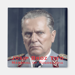 Íman Foto Militar dos Balcãs do Marechal Josip Broz Tit