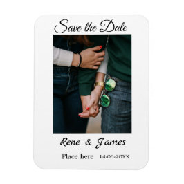 Íman Foto minimalista branco preto clássico elegante sa