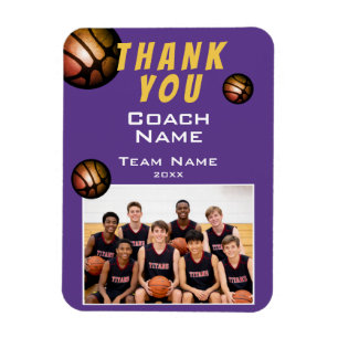 Íman Foto Moderna da Equipe de Basquete Treinador