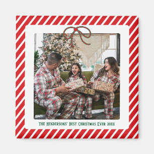 Íman Foto Moderna de Natal da Família Festiva