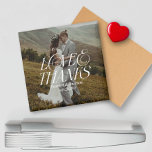 Íman Foto Moderna e Casamento de Obrigados e Amor Elega<br><div class="desc">Imagem de Obrigados e Amor Elegante Moderno</div>