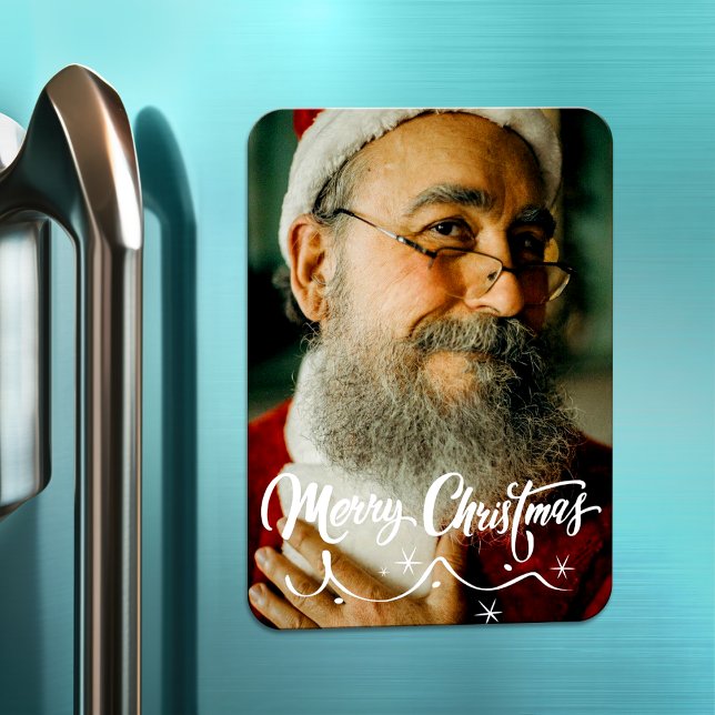 Íman Foto Moderna Feliz Feriado de Natal (Criador carregado)