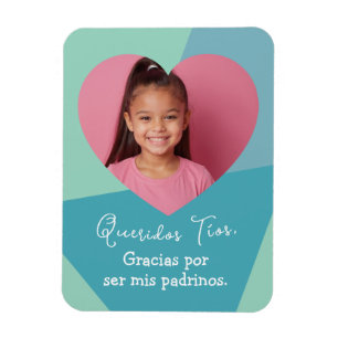 Íman Foto no Coração Presente de Agradecimento para Pad