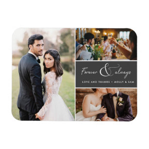 Íman Foto para sempre e sempre Cinza para agradecer a s