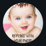 Íman Foto personalizada<br><div class="desc">Crio personalizado de um tipo de ímã...  carregue sua própria foto neste ímã - imãs de geladeira de Ricaso</div>