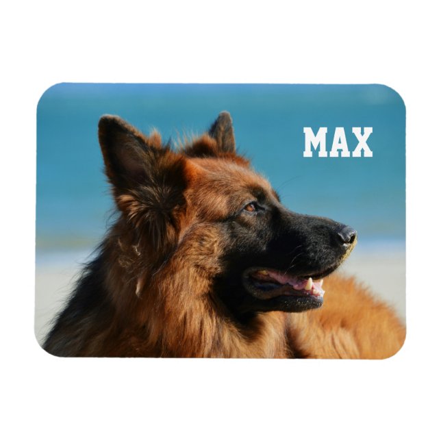 Íman Foto Personalizada 1 Foto e Nome Membro da Família (Horizontal)