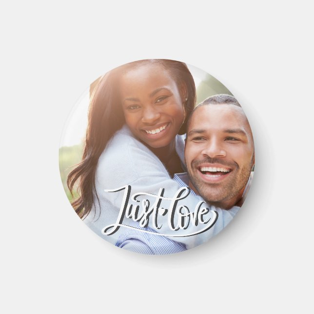 Íman Foto Personalizada Apenas Amor (Frente)