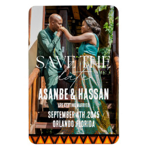 Íman Foto Personalizada Casamento Étnico Africano Salve