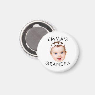 Íman Foto personalizada com a mamãe vovô Aniversário
