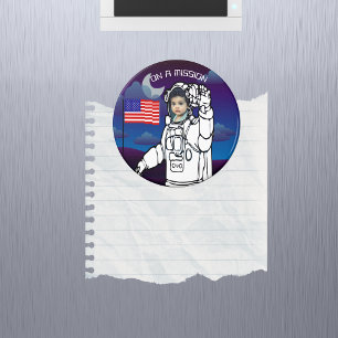Íman Foto personalizada da astronomia espacial astronau