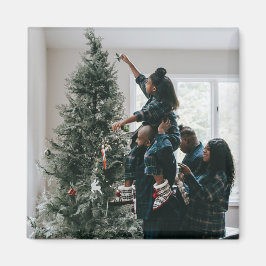Íman Foto personalizada da família de Natal personaliza