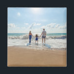 Íman Foto Personalizada da Família Personalizada<br><div class="desc">Imagem personalizada da família Foto personalizada</div>