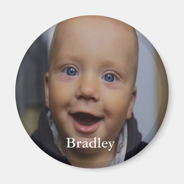 Íman Foto personalizada de bebê (Frente)