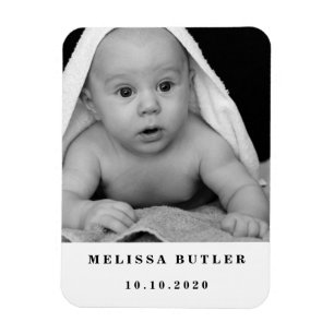 Íman Foto personalizada de bebê moderno