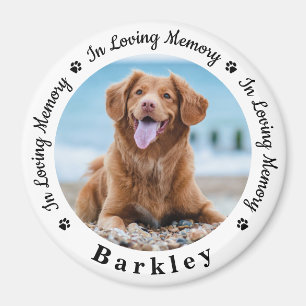 Íman Foto Personalizada De Cão Para Memória De Pet Pers