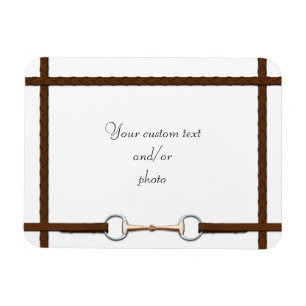 Íman Foto Personalizada De Cavalo Do Snaffle Bit & Lact