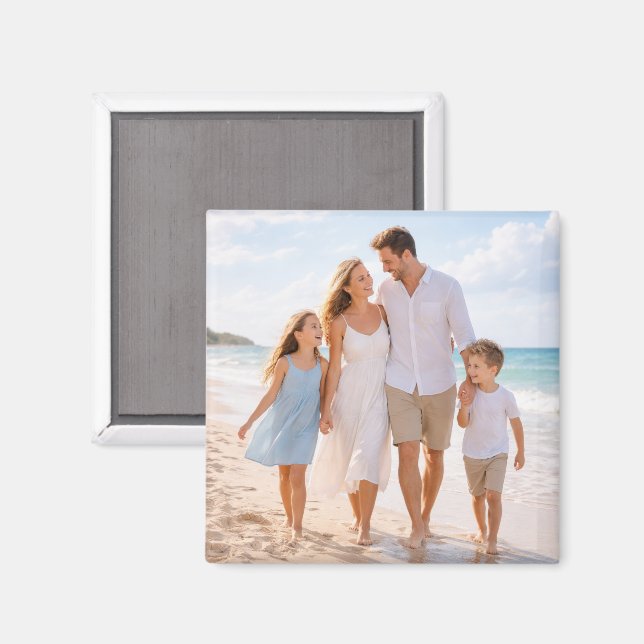 Íman Foto Personalizada de Família (Front/Back)