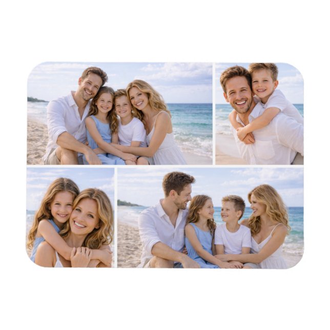 Íman Foto Personalizada de Família (Horizontal)