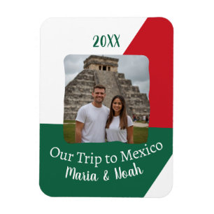 Íman Foto personalizada de nossa viagem ao México Souve