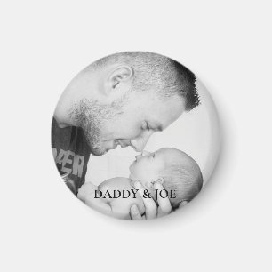 Íman Foto personalizada de pai e filho