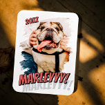 Íman Foto personalizada de Pet personalizada do Modern<br><div class="desc">Este design simples e clássico é composto por tipografia serif e adiciona uma foto personalizada do seu animal de estimação.</div>