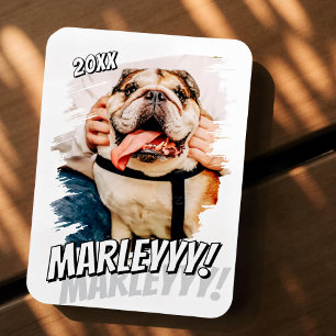 Íman Foto personalizada de Pet personalizada do Modern 