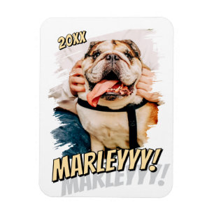 Íman Foto personalizada de Pet personalizada do Modern 