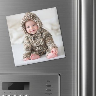 Íman Foto Personalizada de Recém-Nascido como Presente
