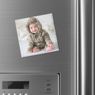 Íman Foto Personalizada de Recém-Nascido como Presente