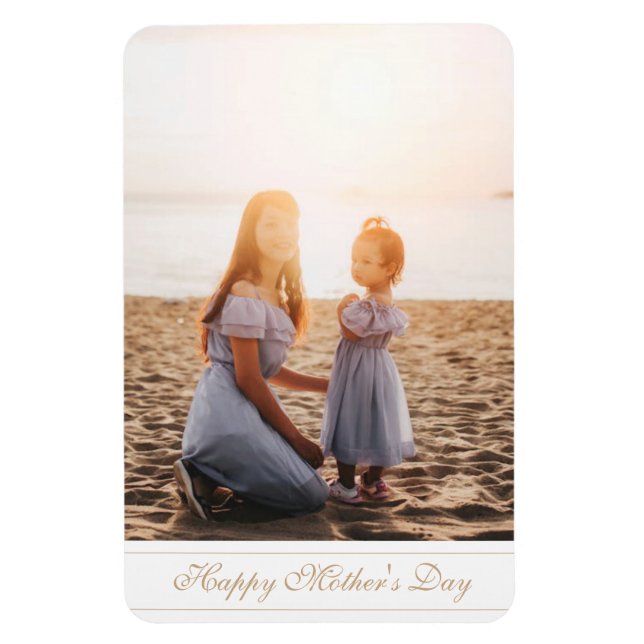 Íman Foto personalizada - Dia de as mães feliz (Vertical)