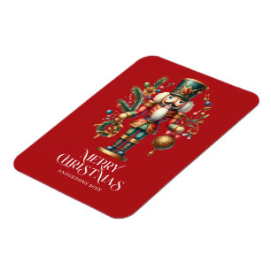 Íman Foto personalizada do biscoito de Natal Festivo