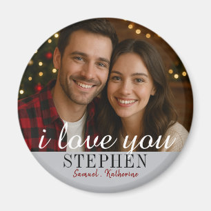 Íman Foto personalizada do casal no Dia dos Namorados