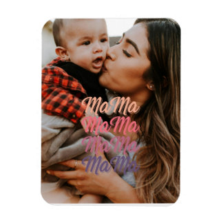 Íman Foto personalizada do Dia de as mães mama