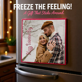 Íman Foto personalizada do dia de São Valentim