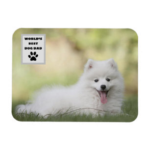Íman Foto personalizada do melhor Pai de cães do mundo