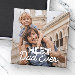 Íman Foto personalizada do melhor Pai já Legal e modern<br><div class="desc">Esta design simples e moderna é composta por tipografia serif e cursiva e adiciona uma foto personalizada</div>