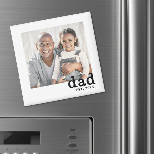 Íman Foto Personalizada do Papai Estabelecido