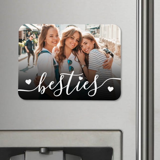 Íman Foto Personalizada dos Melhores Amigos (Custom Best Friends Photo Magnet )
