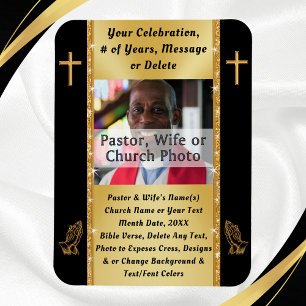 Íman Foto personalizada, favores da Igreja, magnetos da