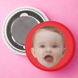 Íman Foto Personalizada, Foto Personalizada Face Vermel