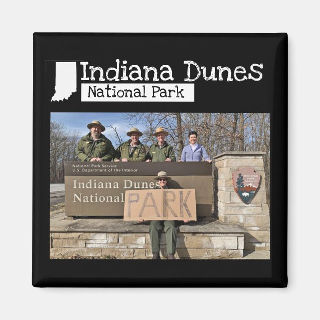 Íman Foto Personalizada - Indiana Dunes National Park S (Frente)