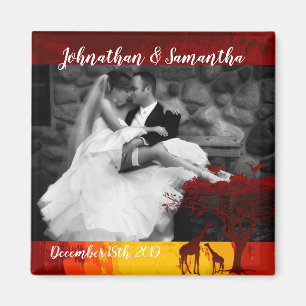 Íman Foto personalizada Magnet African Safari Giraffe S